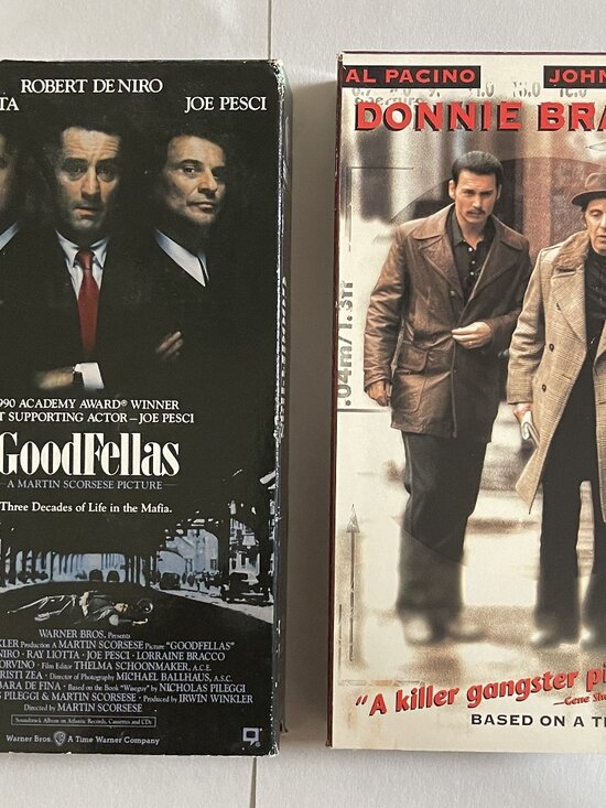 Other - Goodfellas & Donnie Brasco VHS Bundle Mob Mafia True Story Movie Lot